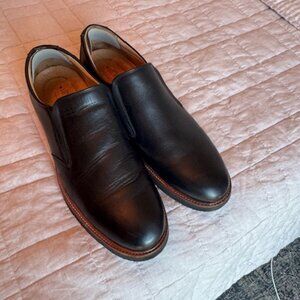 Samuel Hubbard Men’s Black Leather Slip-On Shoes – Size 12 – Made in Portugal
